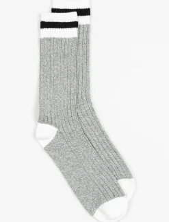 Socks with a Striped Hem