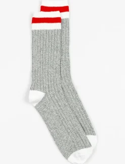 Socks with a Striped Hem