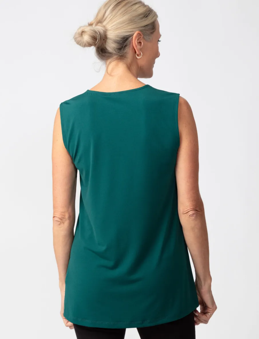 Soid V-neck Tank Top