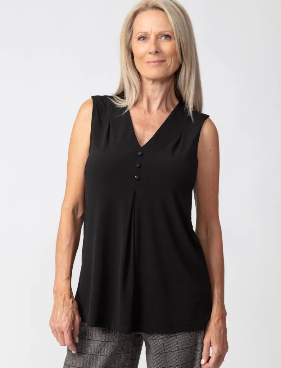 Soid V-neck Tank Top