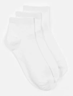 Solid Ankle Socks - Pack of 3