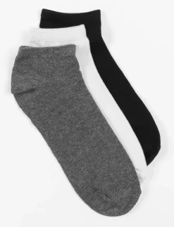 Solid Ankle Socks - Pack of 3
