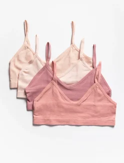 Solid Bralettes - 4-Pack