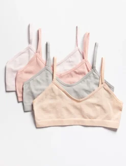 Solid Bralettes - 4-Pack