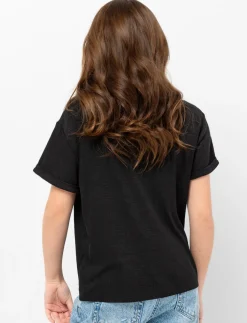 Solid Crew Neck T-Shirt - Teen Girls