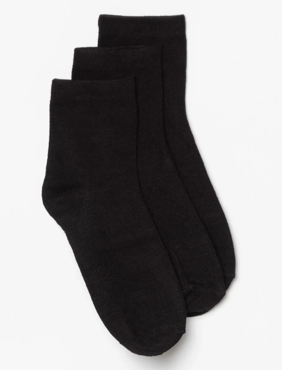 Solid Crew Socks - 3-pack