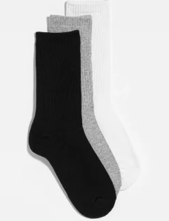 Solid Crew Socks - Pack of 3