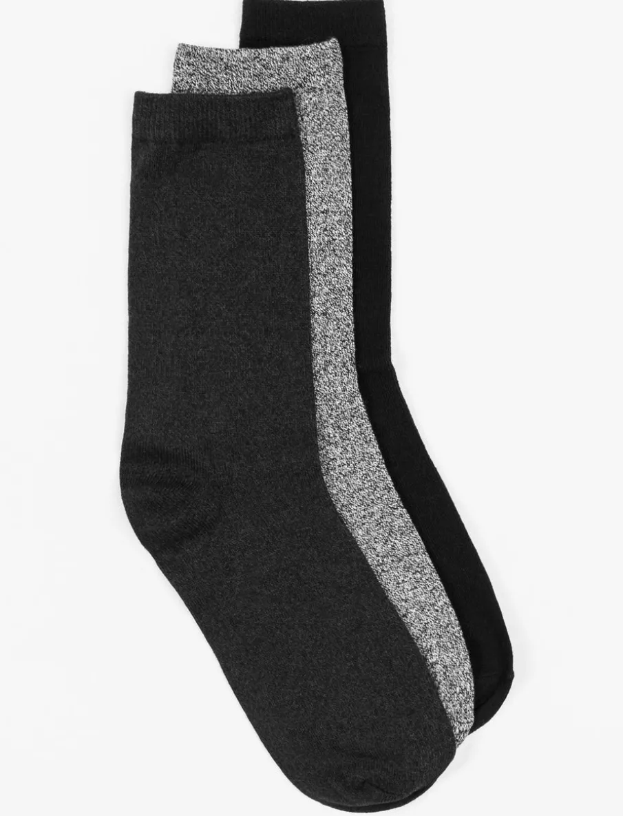 Solid Crew Socks - Pack of 3