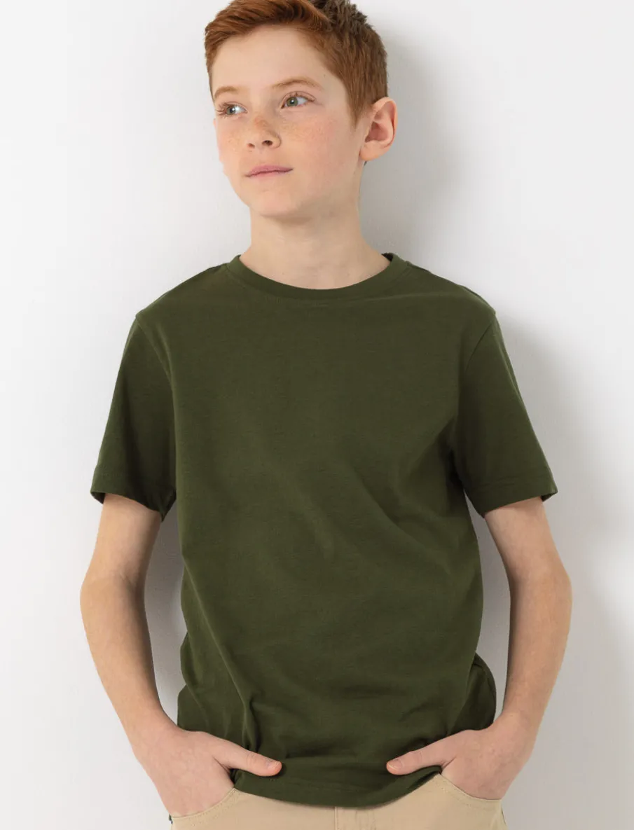 Solid Crew-neck T-shirt