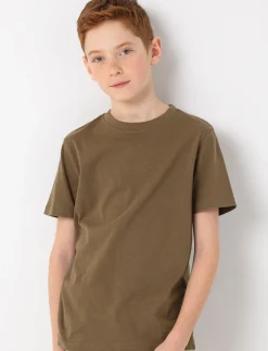 Solid Crew-neck T-shirt