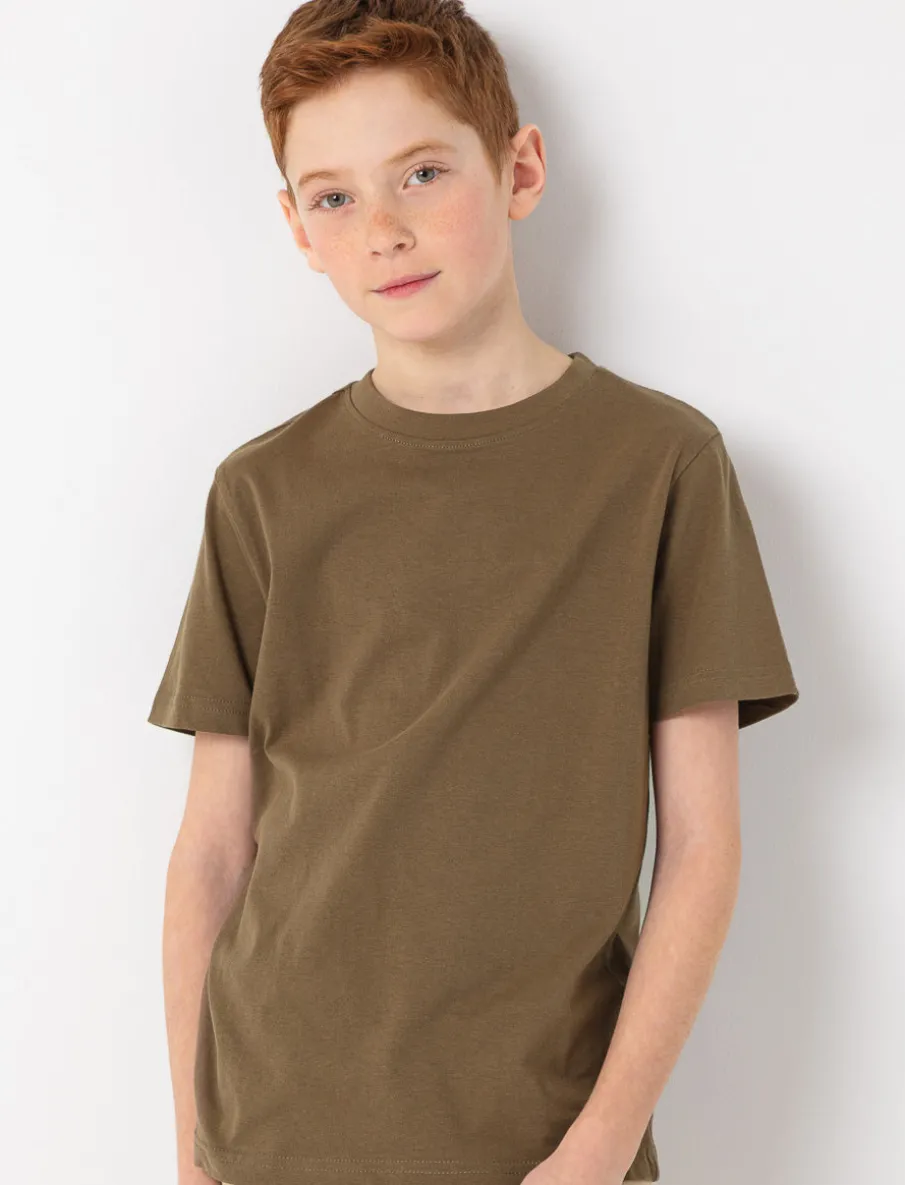 Solid Crew-neck T-shirt