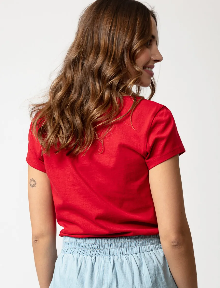 Solid Crew-neck T-shirt