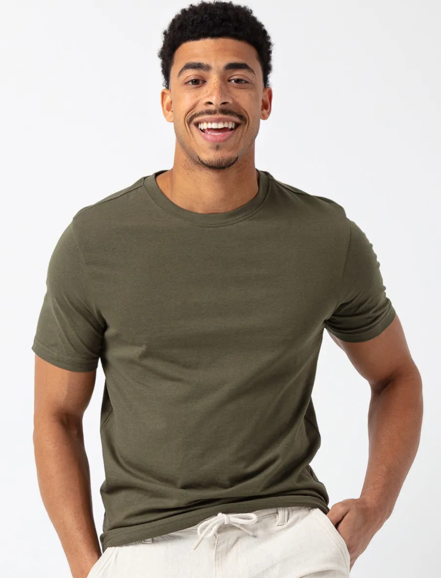 Solid Crew-neck T-shirt