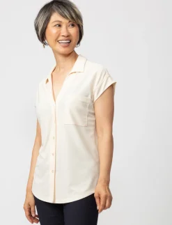 Solid Dolman-sleeve Blouse