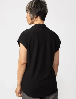 Solid Dolman-sleeve Blouse