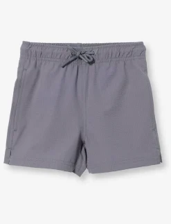Solid Elastic Waist Boardshort - Little Boys