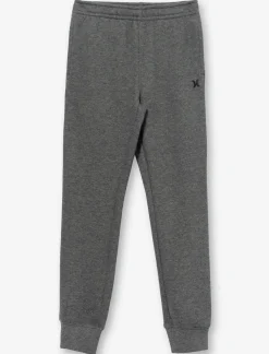 Solid Elastic Waist Joggers