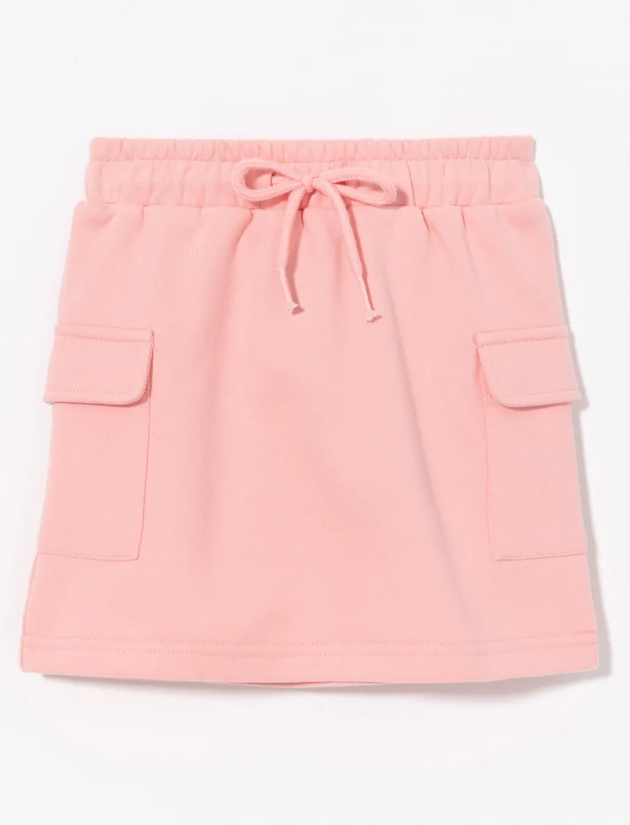 Solid Elastic-Waist Skirt – Little Girls