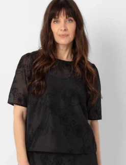 Solid Embroidered Blouse