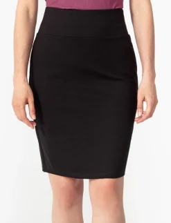 Solid Fitted Skirt