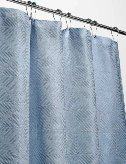 Solid Jacquard Shower Curtain