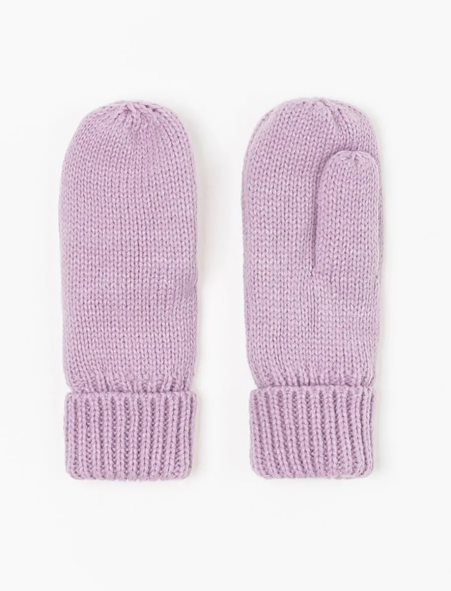 Solid Knit Mittens - Children