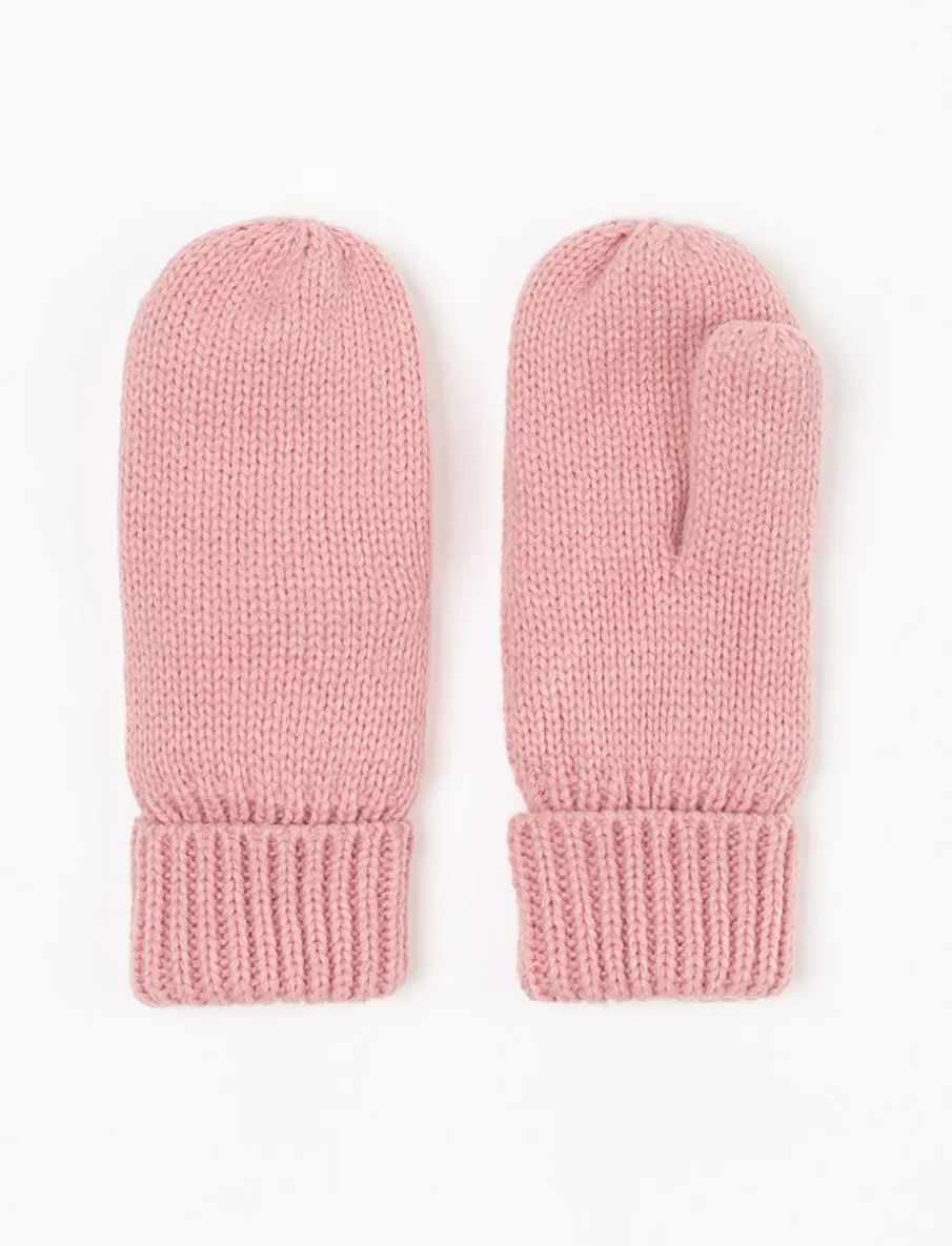 Solid Knit Mittens - Children