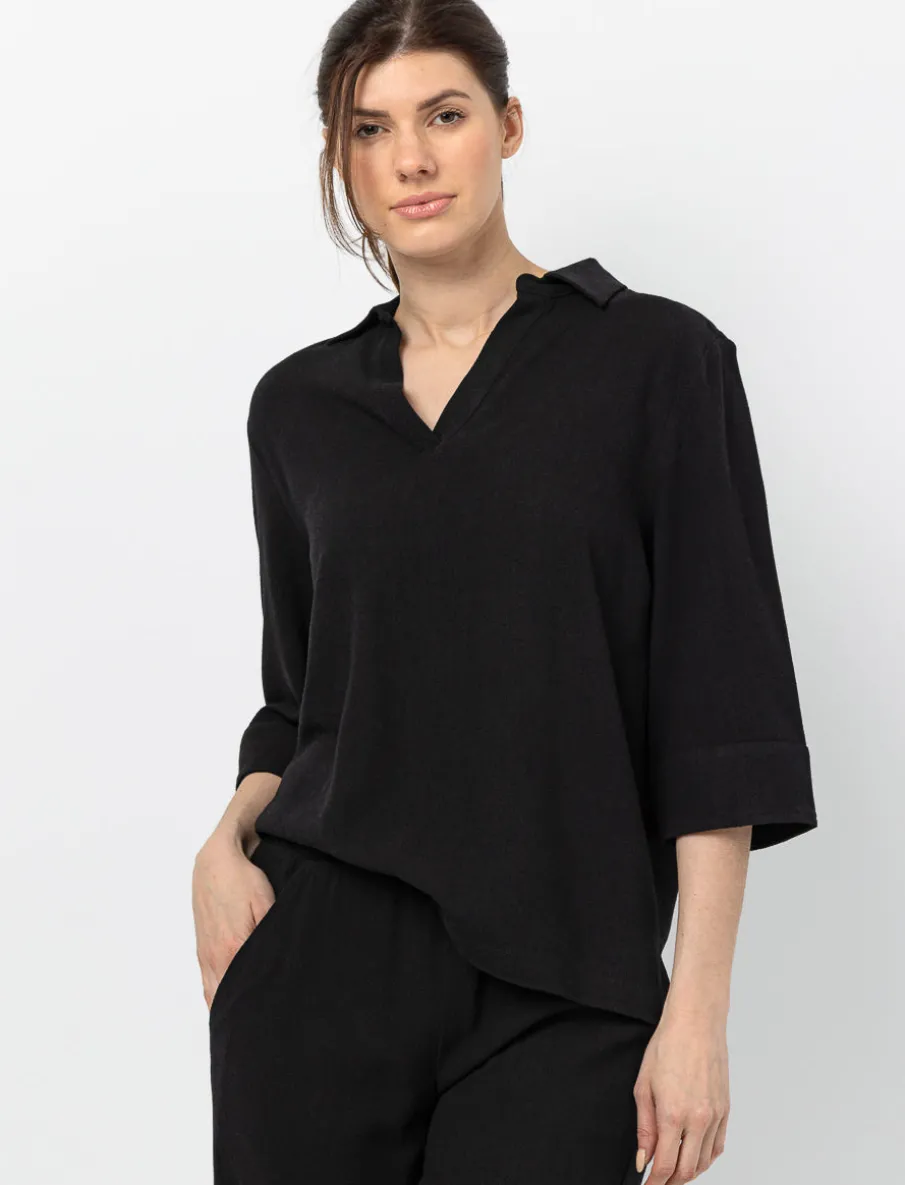 Solid Linen Blouse