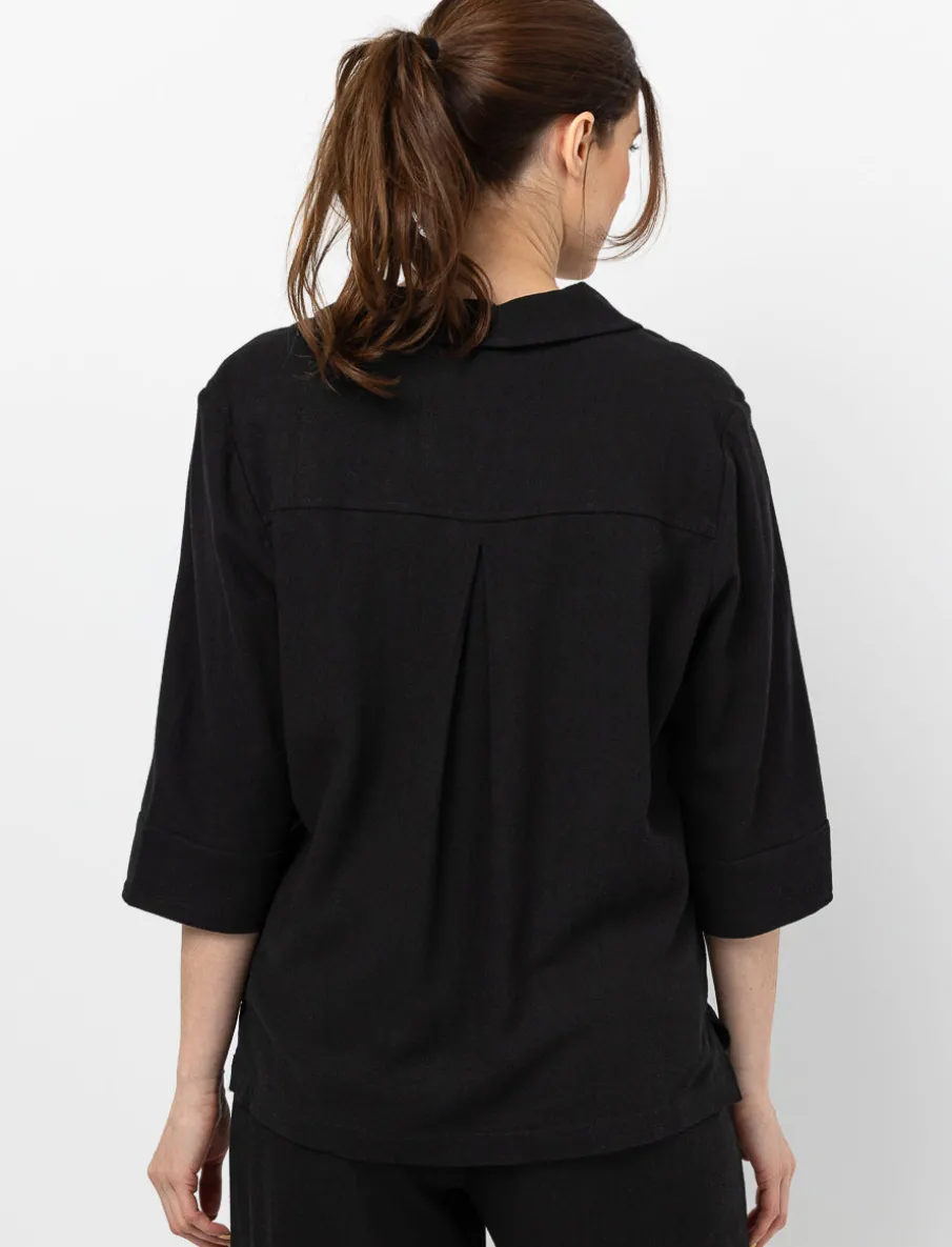 Solid Linen Blouse