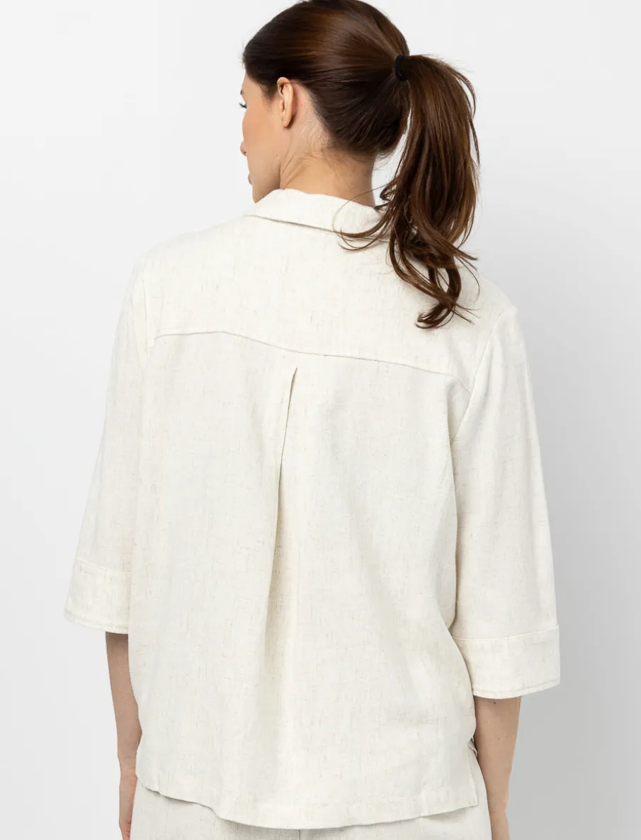 Solid Linen Blouse