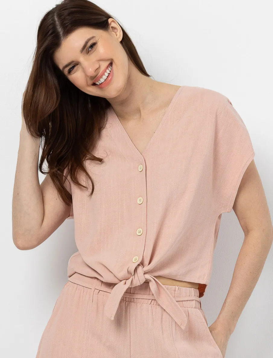 Solid Linen Blouse