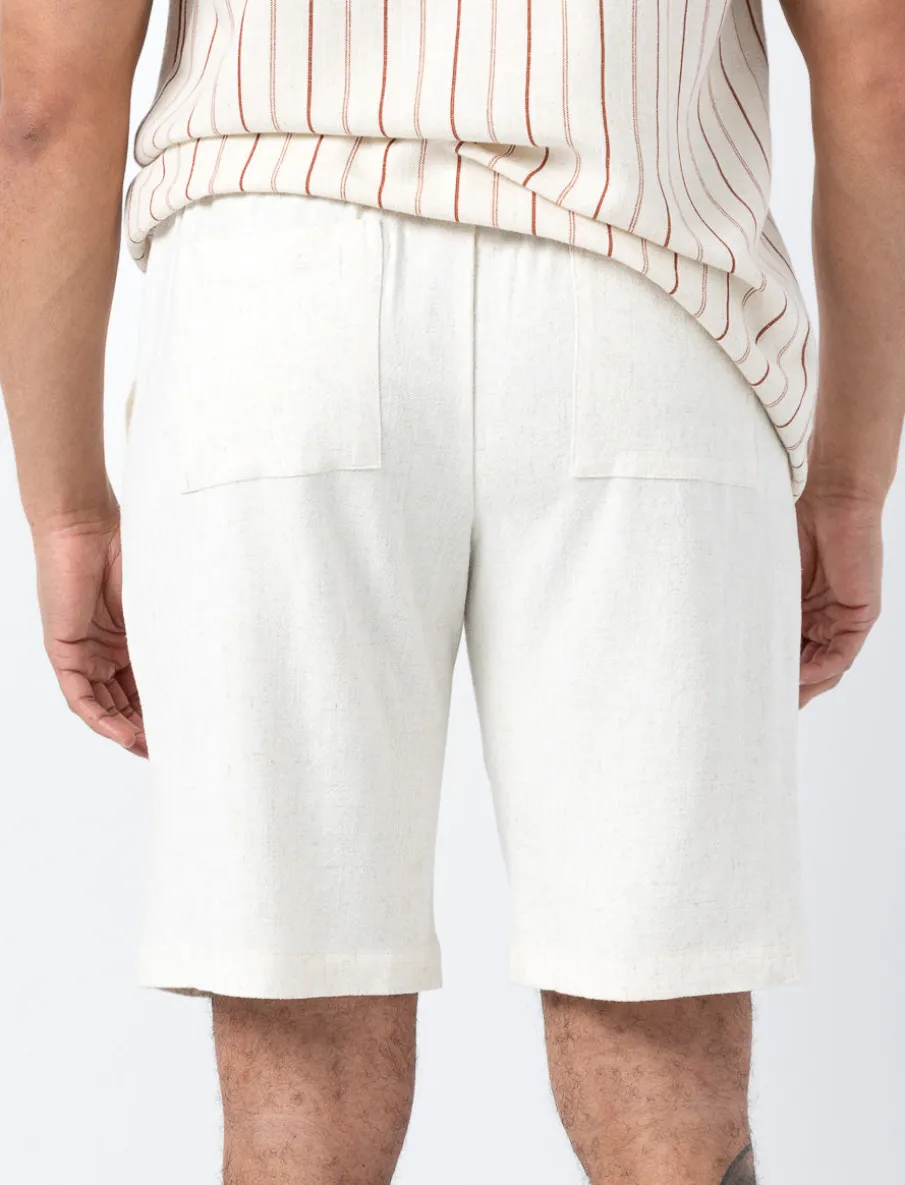 Solid Linen Shorts