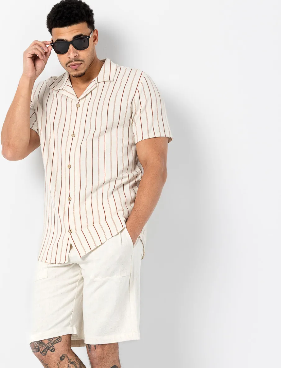Solid Linen Shorts