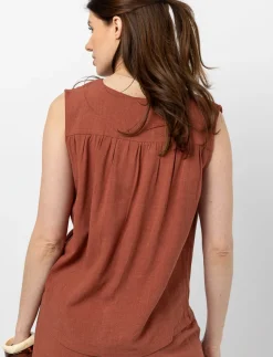 Solid Linen Tank Top