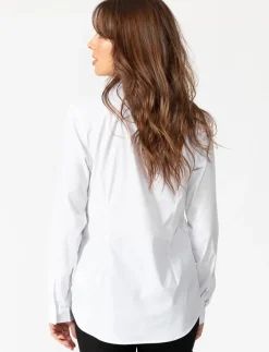 Solid Long-sleeve Blouse