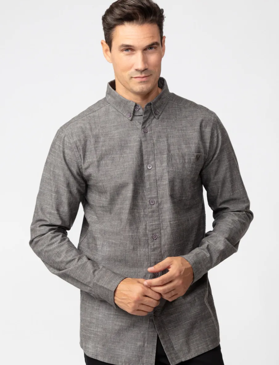 Solid Long-sleeve Shirt