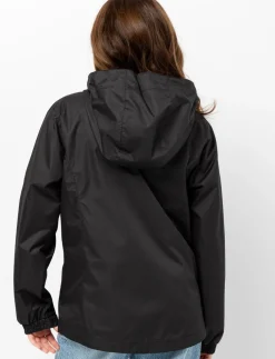 Solid Mid-Season Coat with Adjustable Cuffs