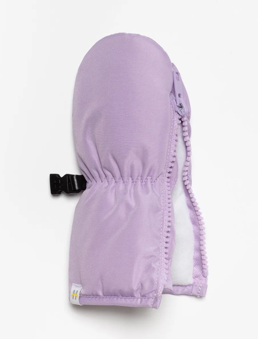 Solid Mittens with Zippers