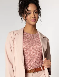 Solid Open Blazer