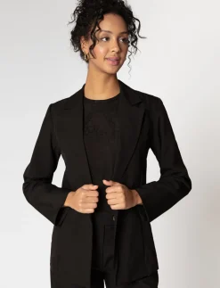 Solid Open Blazer