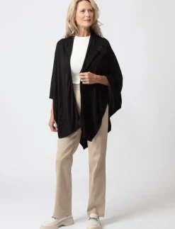 Solid Open Poncho