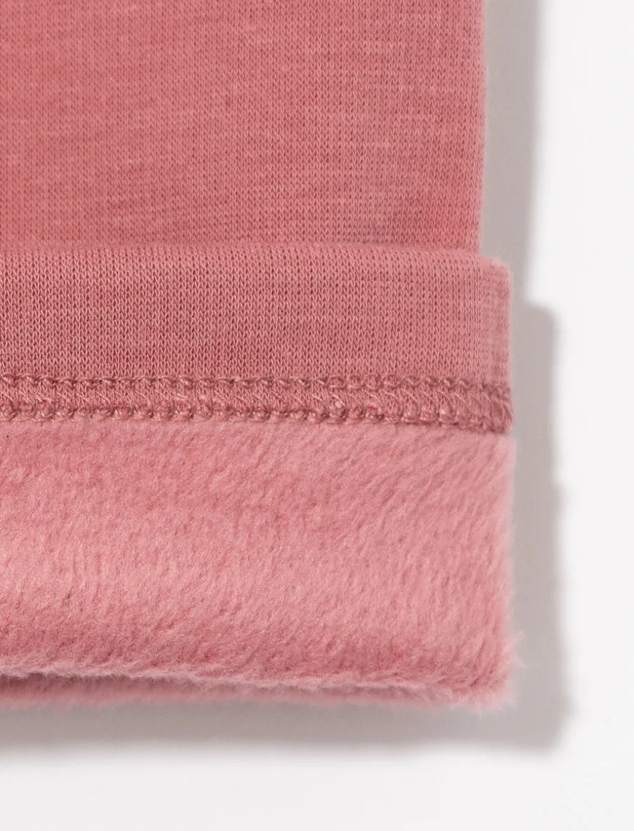 Solid Plush-lined Leggings