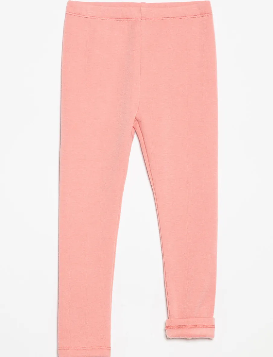 Solid Plush-lined Leggings