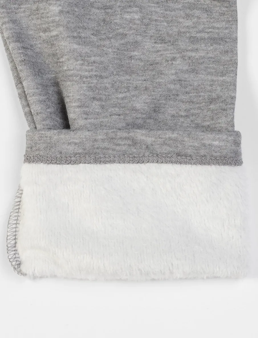 Solid Plush-lined Leggings