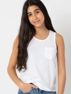 Solid Pocket Tank Top