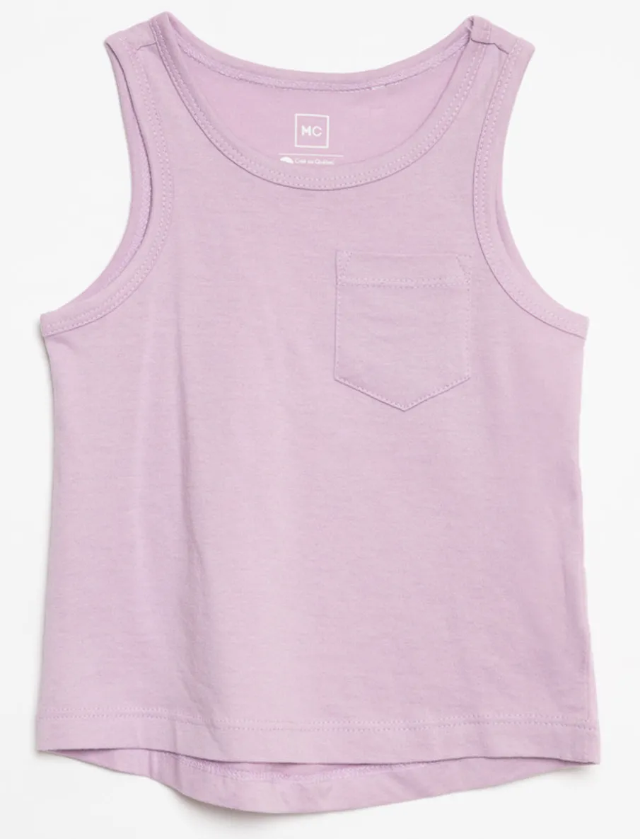 Solid Pocket Tank Top