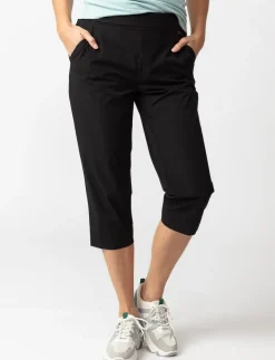 Solid Pull-on Capris