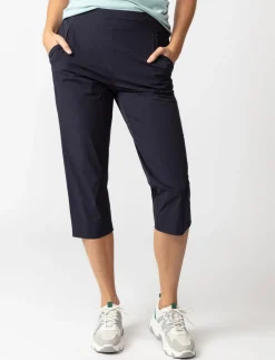 Solid Pull-on Capris