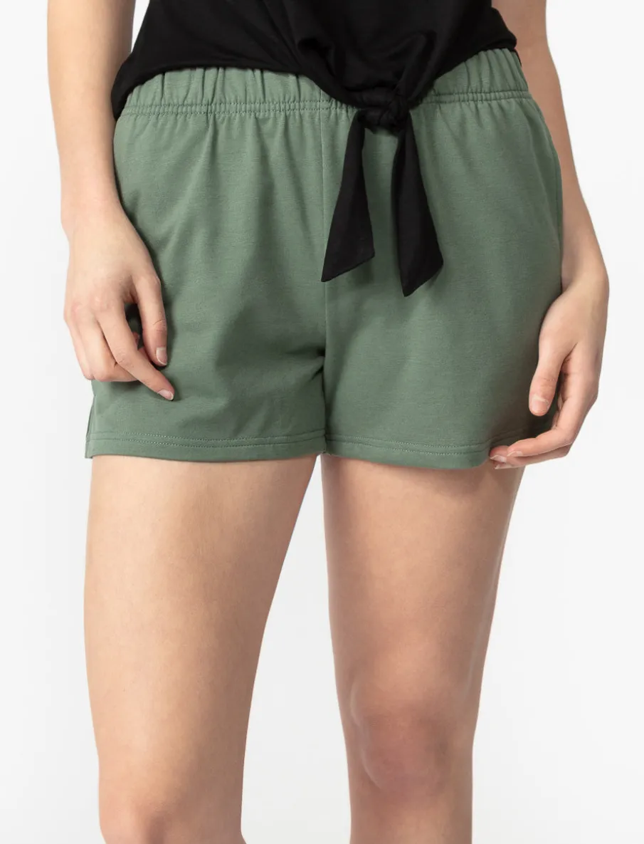 Solid Pull-on Shorts