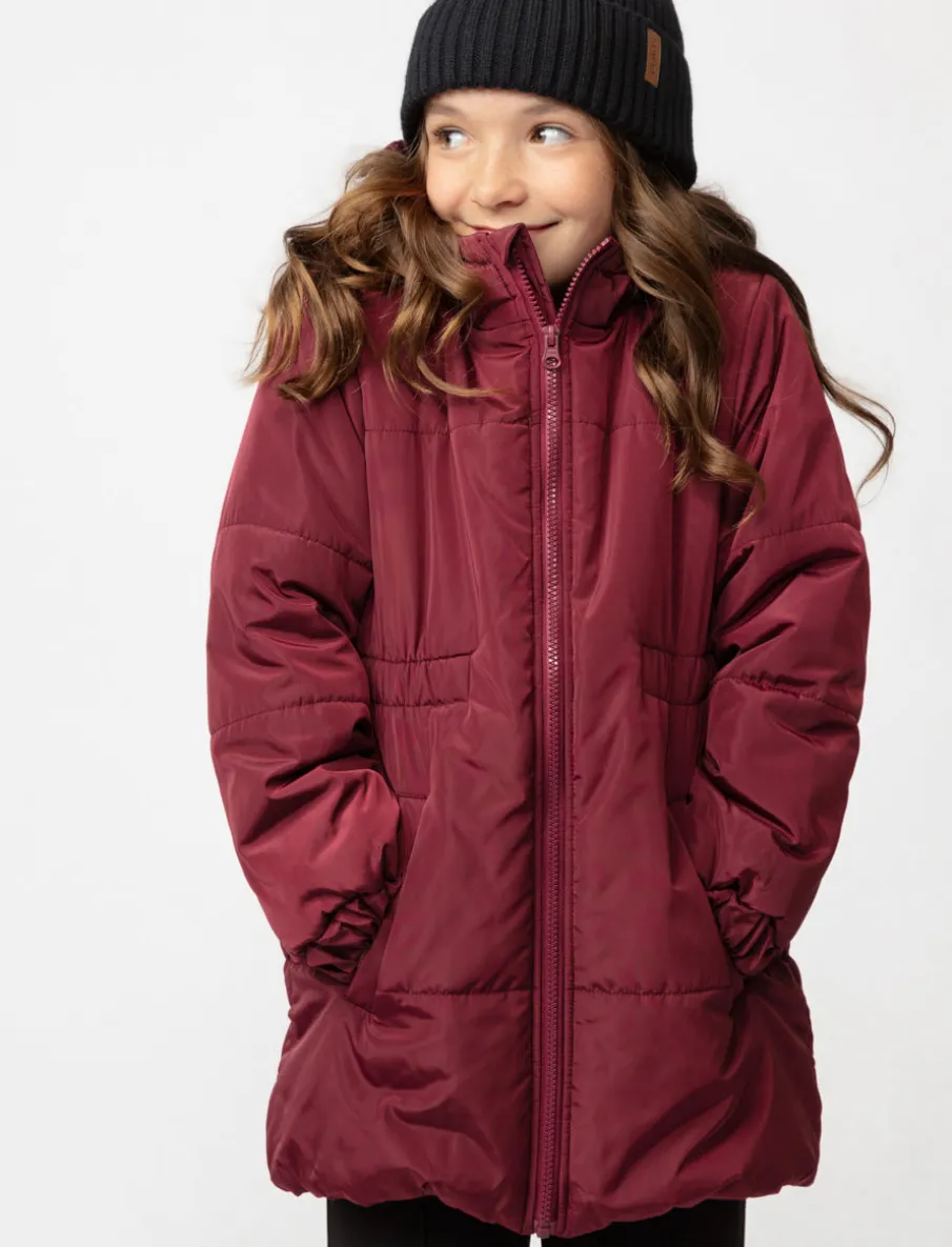 Solid Quilted Winter Jacket